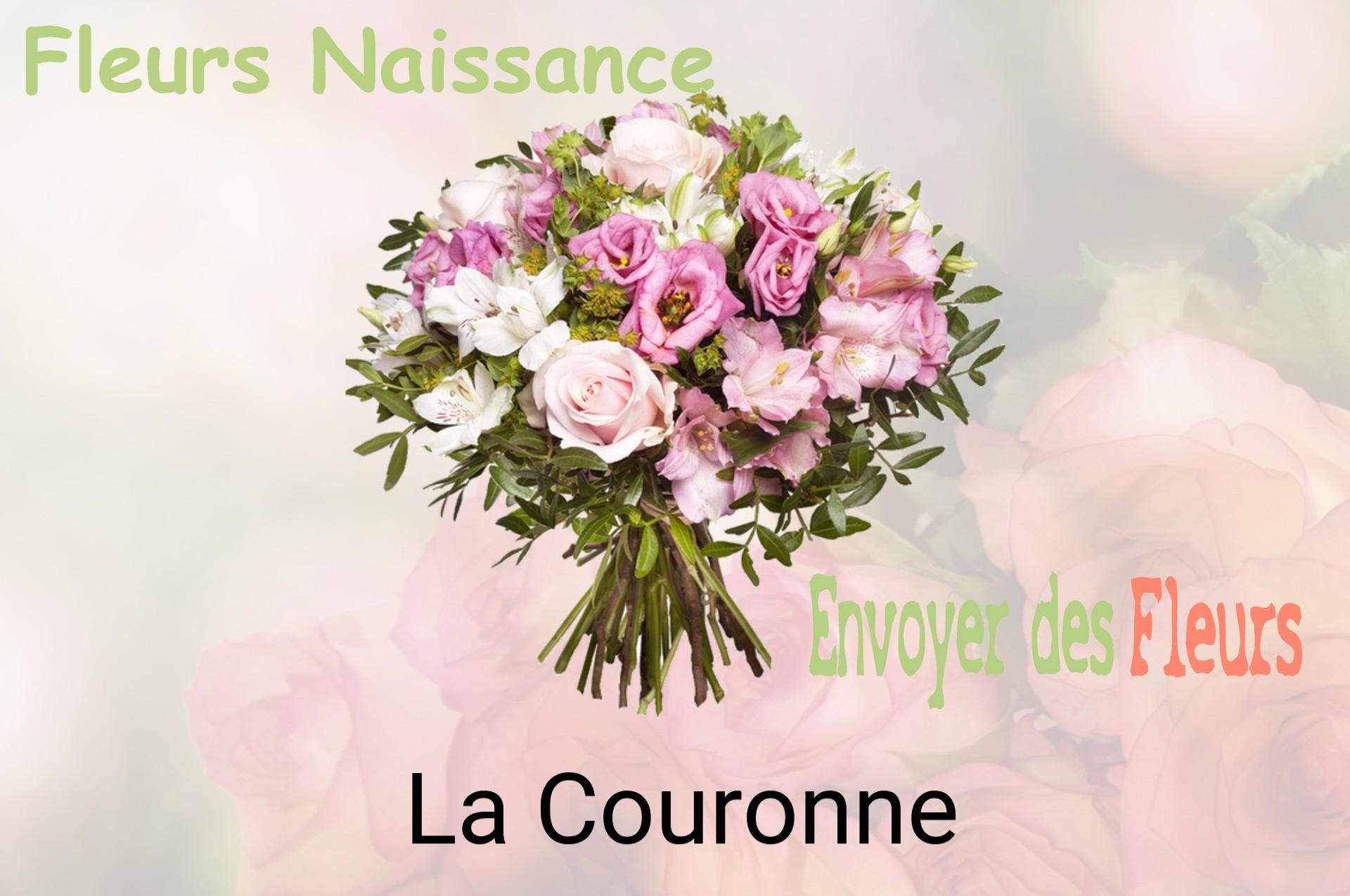 Bouquet de fleurs de naissance livré à La Couronne